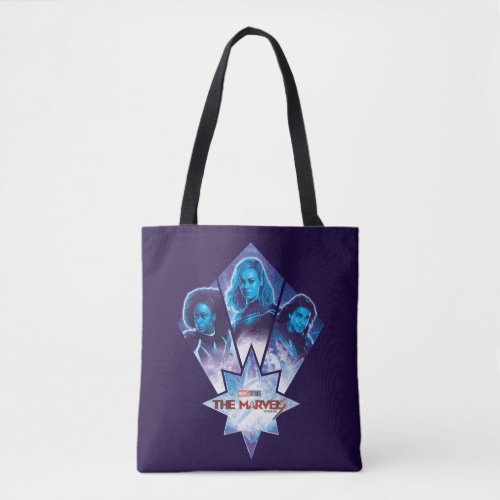The Marvels Galactic Group Logo Badge Tote Bag