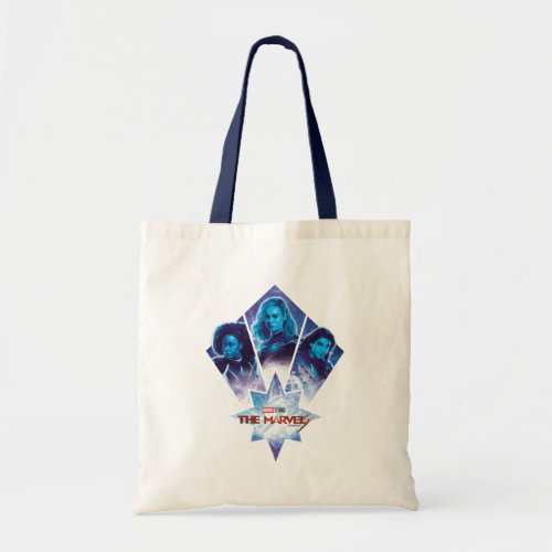 The Marvels Galactic Group Logo Badge Tote Bag