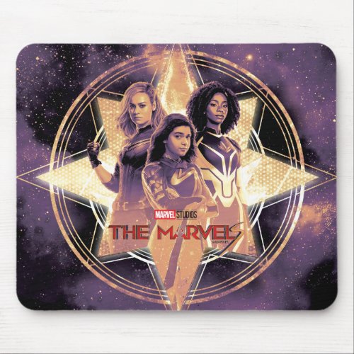 The Marvels Golden Group Star Graphic Mouse Pad