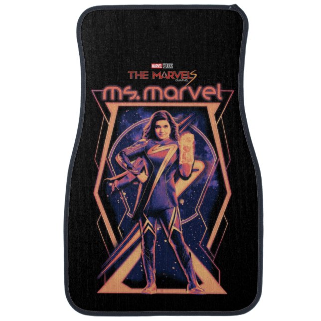 The Marvels Ms. Marvel Character Graphic Car Floor Mat (Front)