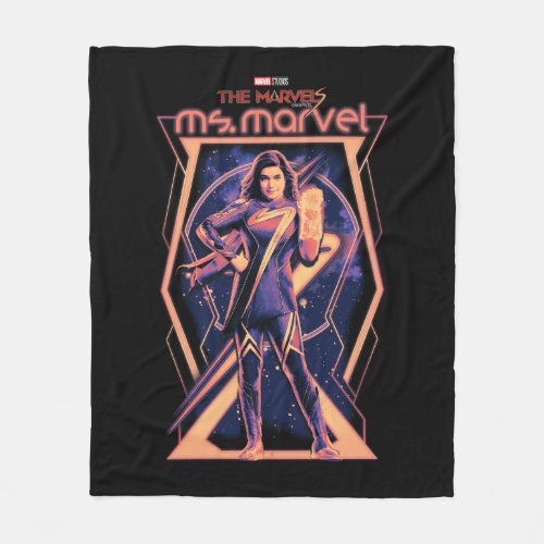 The Marvels Ms Marvel Character Graphic Fleece Blanket
