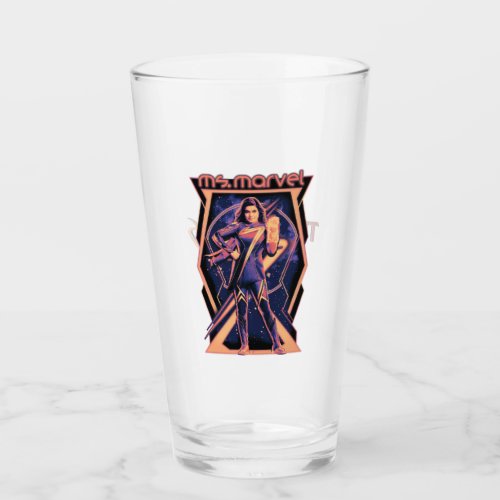 The Marvels Ms Marvel Character Graphic Glass