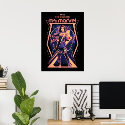 The Marvels Ms. Marvel Character Graphic Poster