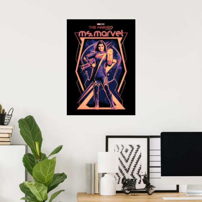 The Marvels Ms. Marvel Character Graphic Poster (Home Office)