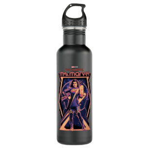 The Marvels Ms. Marvel Character Graphic Stainless Steel Water Bottle