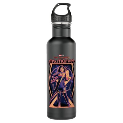 The Marvels Ms. Marvel Character Graphic Stainless Steel Water Bottle