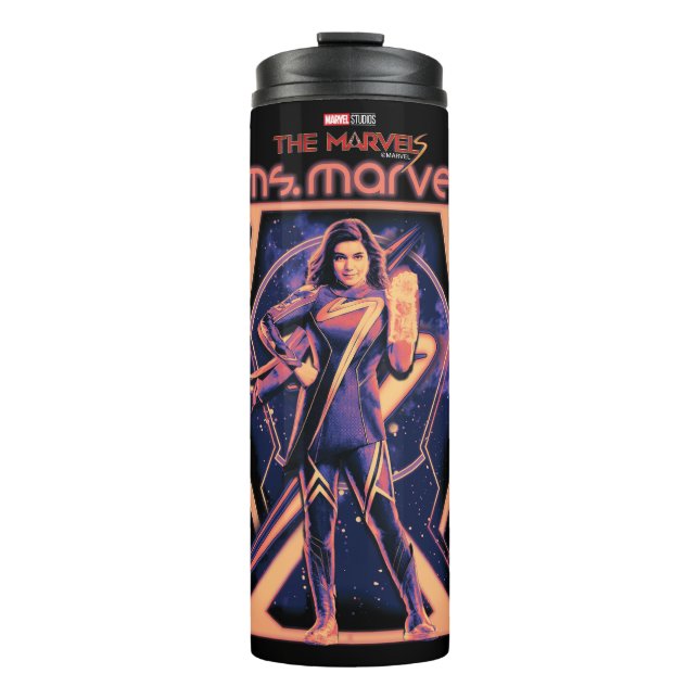 The Marvels Ms. Marvel Character Graphic Thermal Tumbler (Front)