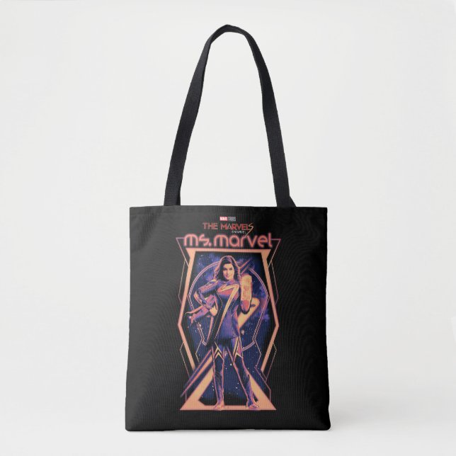 The Marvels Ms. Marvel Character Graphic Tote Bag (Front)