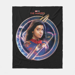 The Marvels Ms. Marvel Circle Badge Fleece Blanket