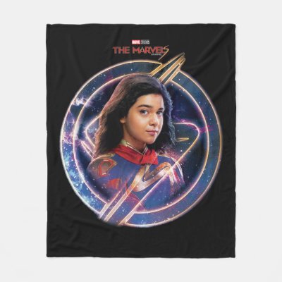 The Marvels Ms. Marvel Circle Badge Fleece Blanket