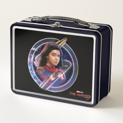 The Marvels Ms. Marvel Circle Badge Metal Lunch Box
