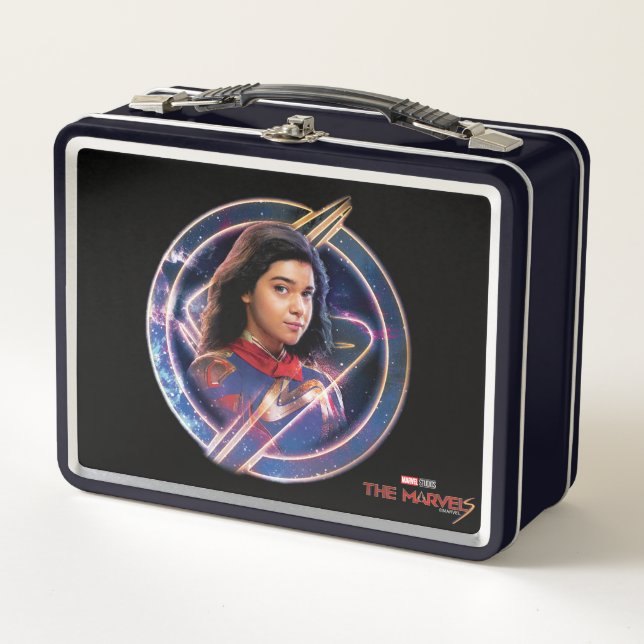 The Marvels Ms. Marvel Circle Badge Metal Lunch Box (Front)