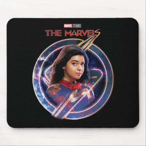 The Marvels Ms Marvel Circle Badge Mouse Pad