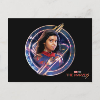 The Marvels Ms. Marvel Circle Badge Postcard