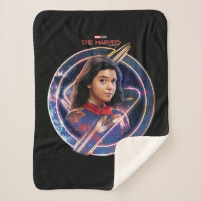 The Marvels Ms. Marvel Circle Badge Sherpa Blanket