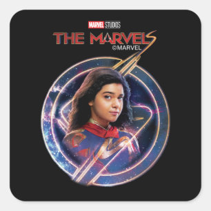 The Marvels Ms. Marvel Circle Badge Square Sticker
