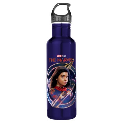 The Marvels Ms. Marvel Circle Badge Stainless Steel Water Bottle
