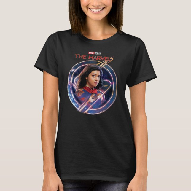 The Marvels Ms. Marvel Circle Badge T-Shirt (Front)