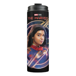 The Marvels Ms. Marvel Circle Badge Thermal Tumbler