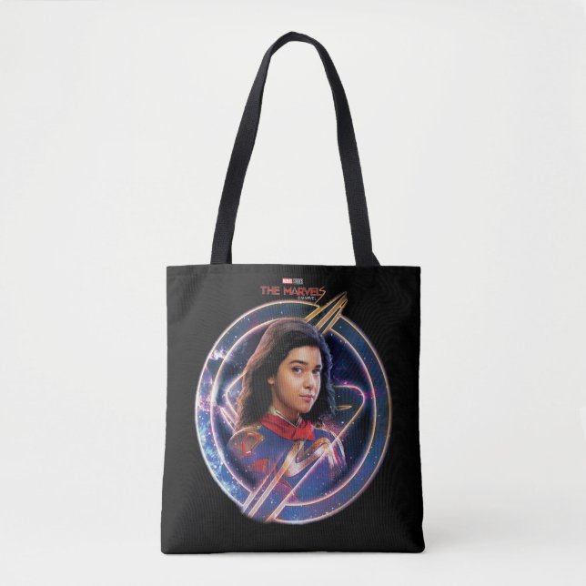 The Marvels Ms. Marvel Circle Badge Tote Bag (Front)