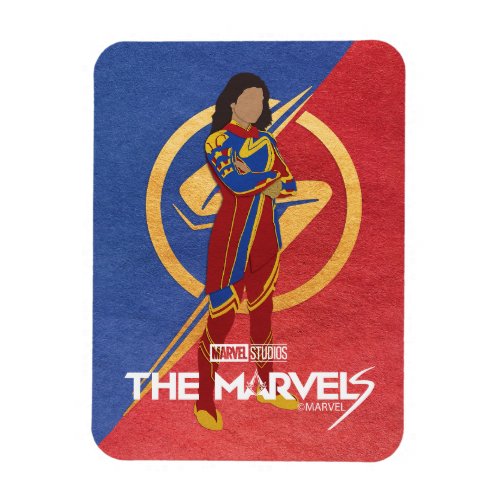 The Marvels Ms Marvel Cutout Graphic Magnet