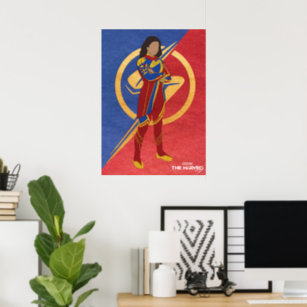 The Marvels Ms. Marvel Cutout Graphic Poster