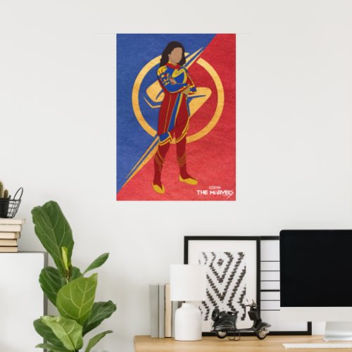 The Marvels Ms Marvel Cutout Graphic Poster