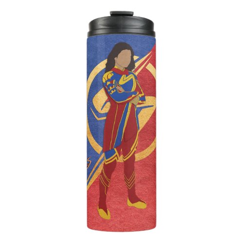 The Marvels Ms Marvel Cutout Graphic Thermal Tumbler