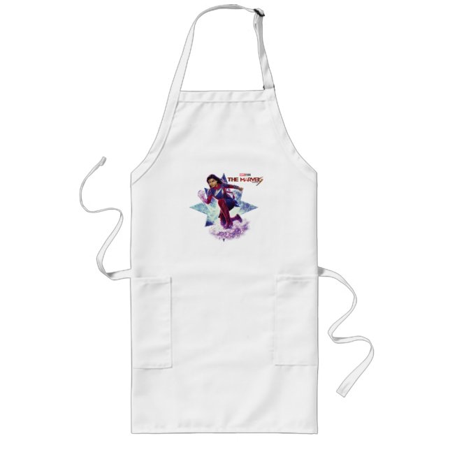 The Marvels Ms. Marvel Star Graphic Long Apron (Front)