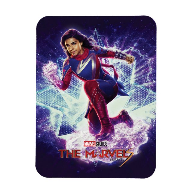 The Marvels Ms. Marvel Star Graphic Magnet (Vertical)