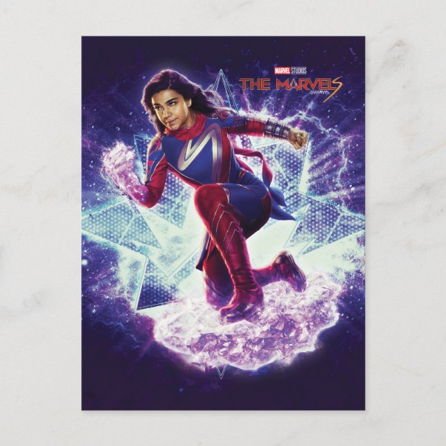 The Marvels Ms. Marvel Star Graphic Postcard (Front)