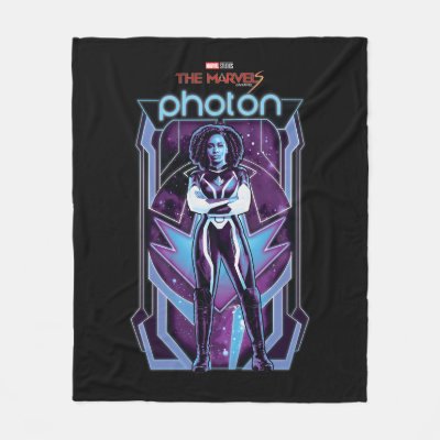 The Marvels Photon Character Badge Fleece Blanket