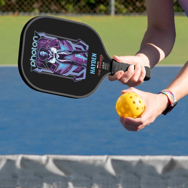 The Marvels Photon Character Badge Pickleball Paddle (Insitu)