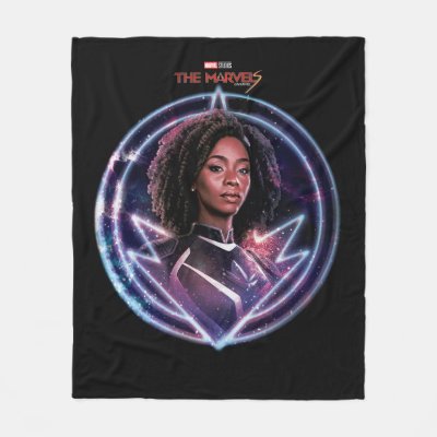 The Marvels Photon Circle Badge Fleece Blanket
