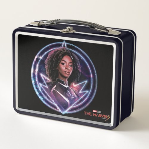 The Marvels Photon Circle Badge Metal Lunch Box