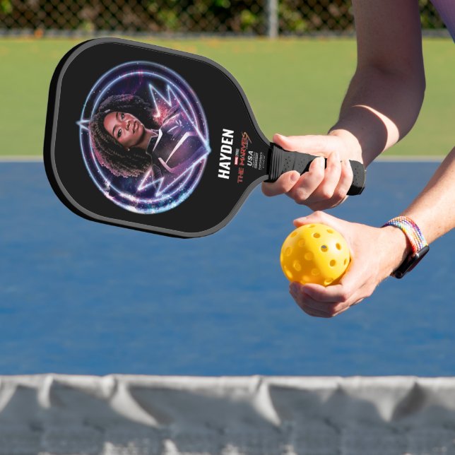 The Marvels Photon Circle Badge Pickleball Paddle (Insitu)