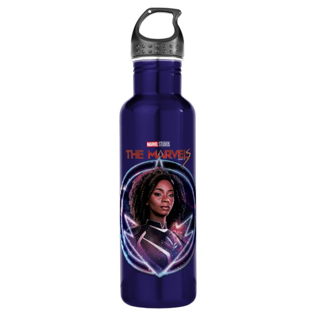 The Marvels Photon Circle Badge Stainless Steel Water Bottle (Front)