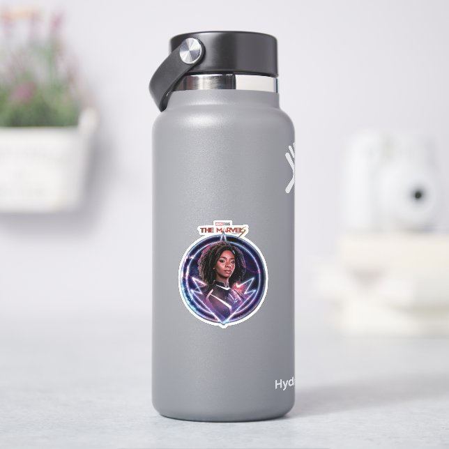 The Marvels Photon Circle Badge Sticker (HydroFlask)