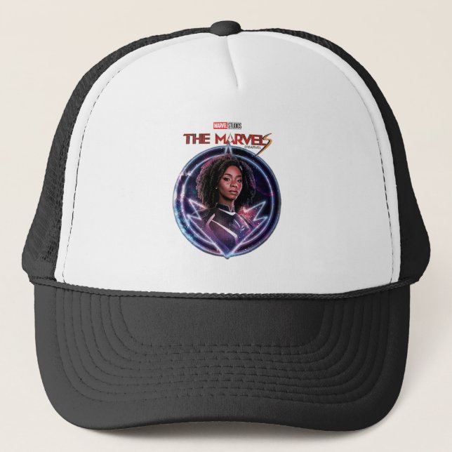 The Marvels Photon Circle Badge Trucker Hat (Front)