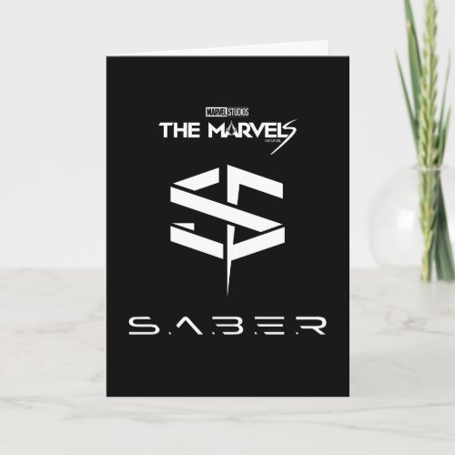 The Marvels SABER Logo Card