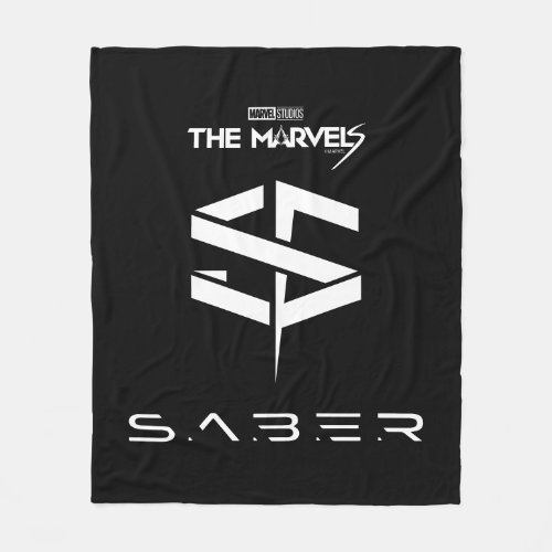 The Marvels SABER Logo Fleece Blanket