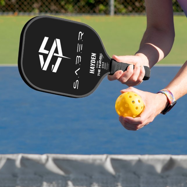 The Marvels S.A.B.E.R. Logo Pickleball Paddle (Insitu)