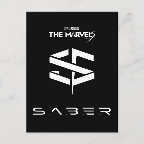The Marvels SABER Logo Postcard