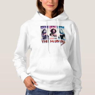 The Marvels Tri-Color Panel Logo Badge Hoodie