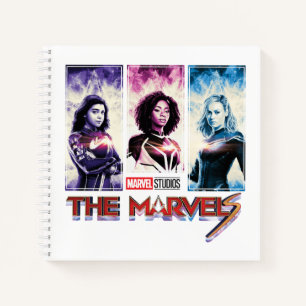 The Marvels Tri-Color Panel Logo Badge Notebook