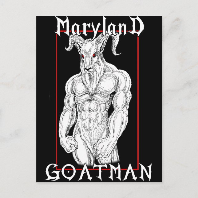 The Maryland Goatman Postcard (Front)