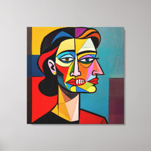 The Mask and the Monster - Portrait of a Deceiver Canvas Print