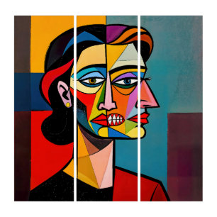 The Mask and the Monster - Portrait of a Deceiver Triptych