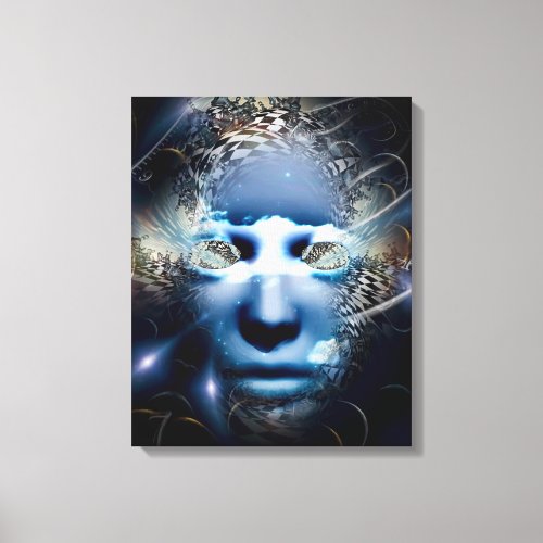 The mask of mystery canvas print