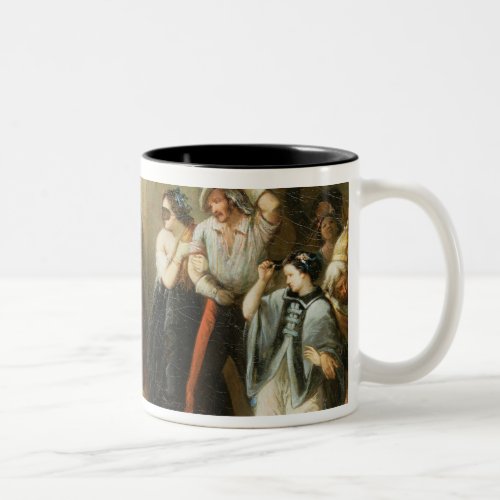 The Masked Ball c1870 Two_Tone Coffee Mug